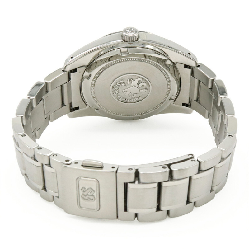 精工 Grand Seiko GS 銀色錶盤不鏽鋼男士自動手錶 SBGR001 9S55-0010-7