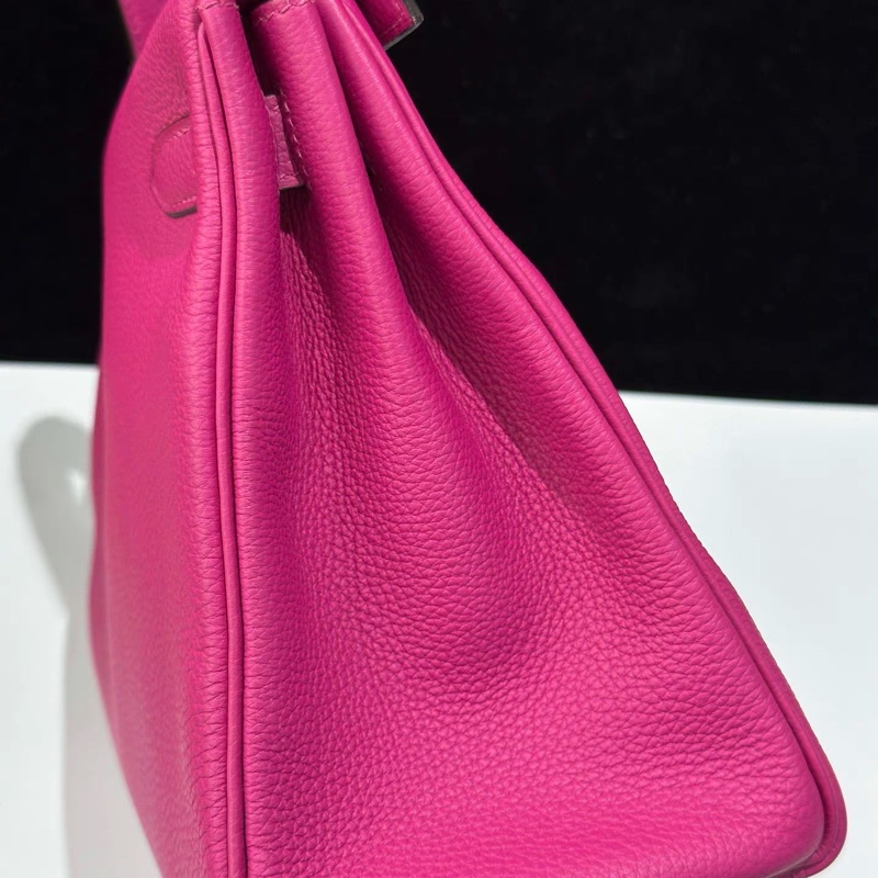 Hermes愛馬仕 Kelly28 L3玫瑰紫 銀扣 togo皮 C刻-7