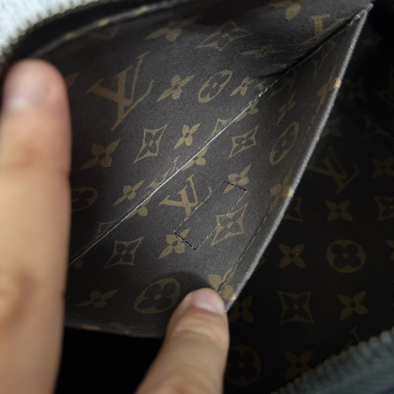 Lv大西洋藍Keepall Bandouliere 25芯片款-12