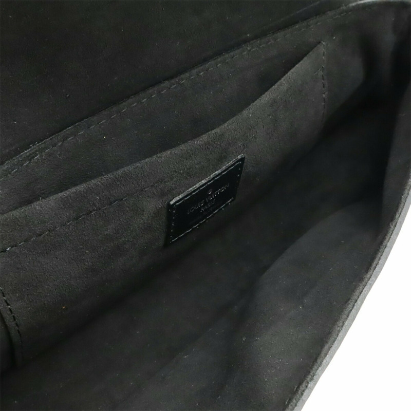 LOUIS VUITTON Epi Pochette Montaigne 單肩包/長肩包/手拿包 黑色 (M59292)-6