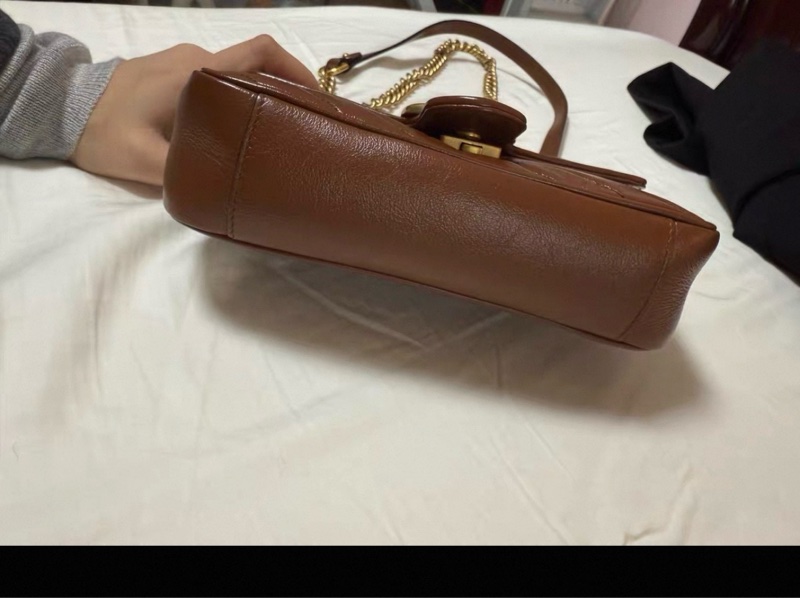 99新 Gucci marmont 小號（22）棕色-3