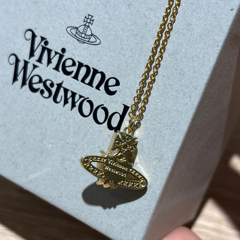 Vivienne Westwood 愛心土星項鍊-2