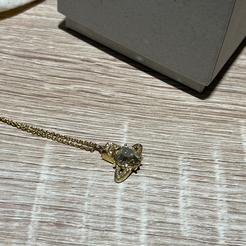 Vivienne Westwood 愛心土星項鍊-3