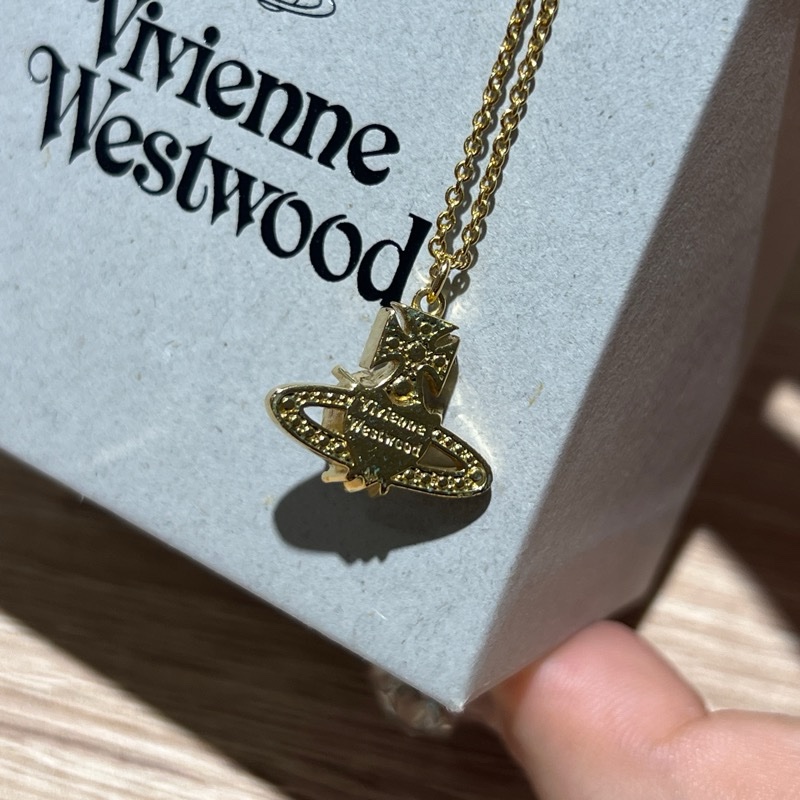 Vivienne Westwood 愛心土星項鍊-7