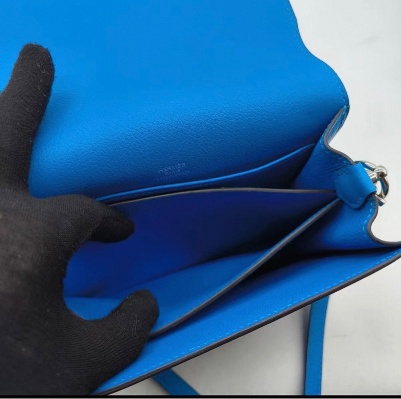 HERMES Roulis mini豬鼻子斜挎包 x刻顏色:坦桑尼亞藍 尺寸18*15-8