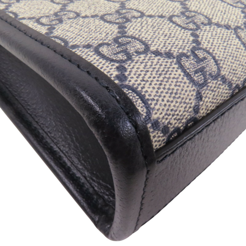 GUCCI 塗層帆布Interlocking G Mini Tote銀扣手挽肩背兩用袋-9