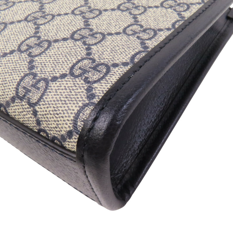 GUCCI 塗層帆布Interlocking G Mini Tote銀扣手挽肩背兩用袋-12