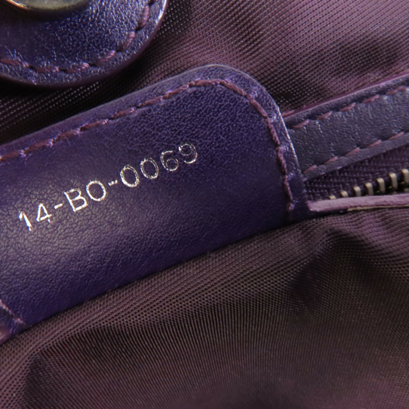 Dior 牛皮皮革Tote Bag銀扣肩背袋-6