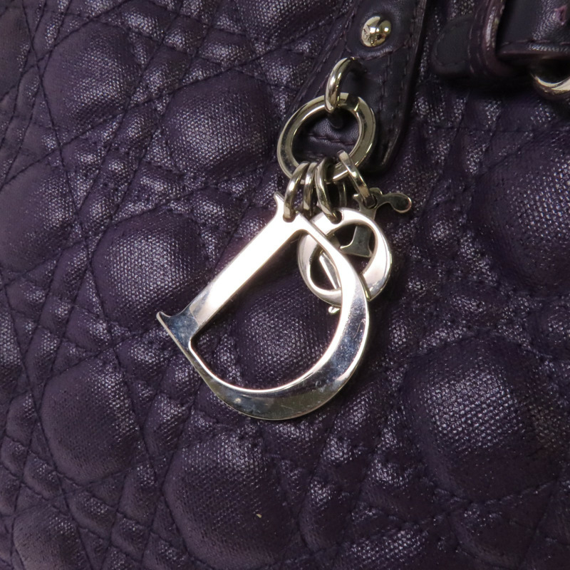 Dior 牛皮皮革Tote Bag銀扣肩背袋-8