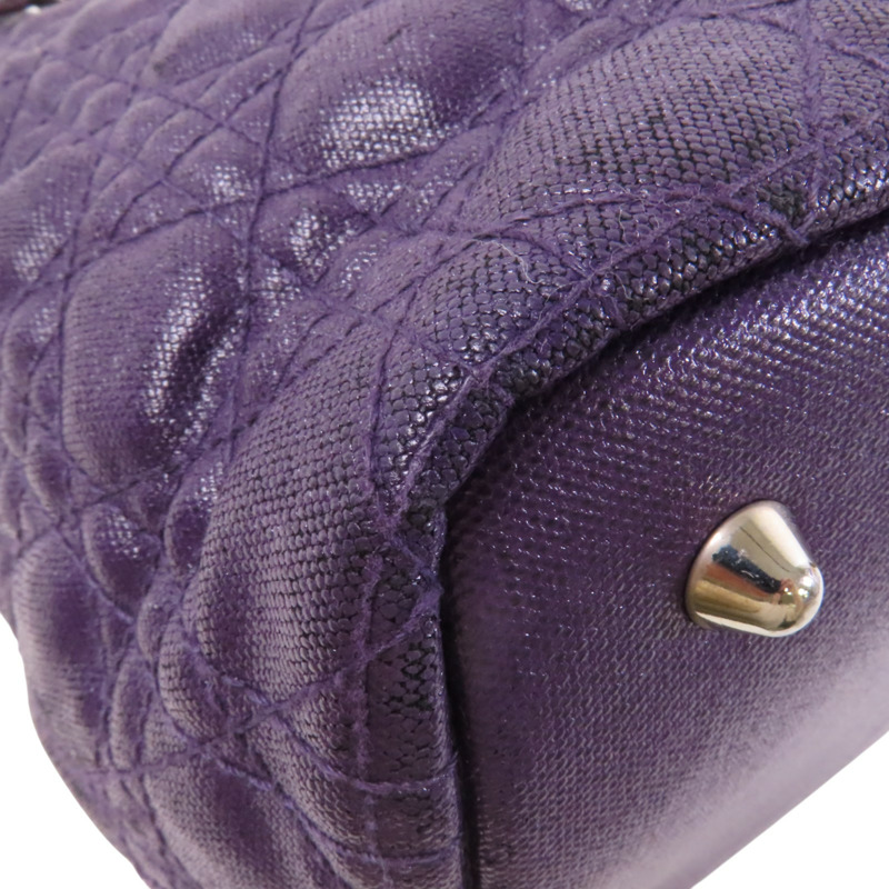 Dior 牛皮皮革Tote Bag銀扣肩背袋-10