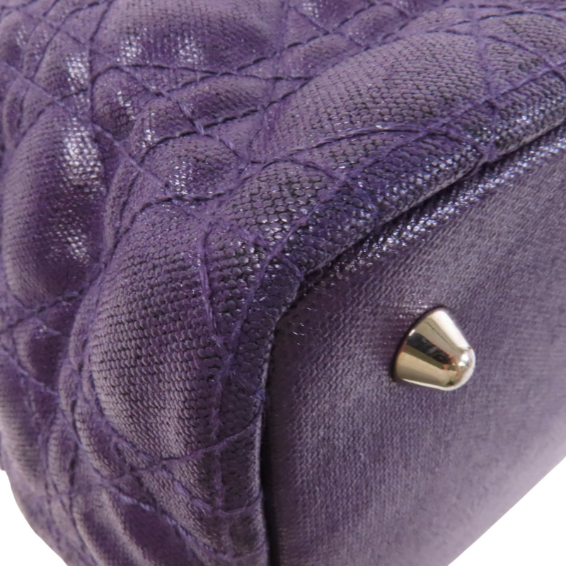 Dior 牛皮皮革Tote Bag銀扣肩背袋-12