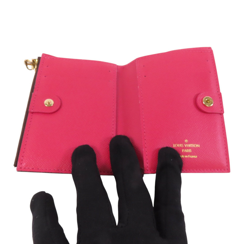 LOUIS VUITTON Monogram Lisa Wallet金扣短錢包-4