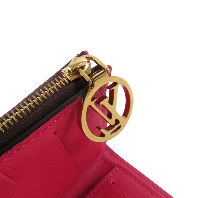LOUIS VUITTON Monogram Lisa Wallet金扣短錢包-9