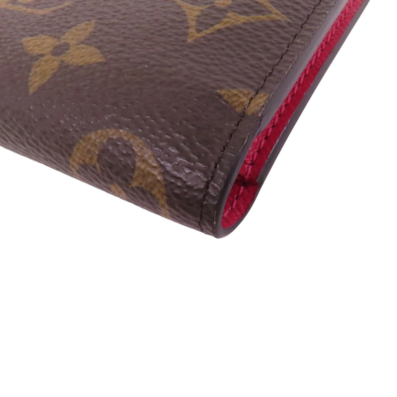 LOUIS VUITTON Monogram Lisa Wallet金扣短錢包-11