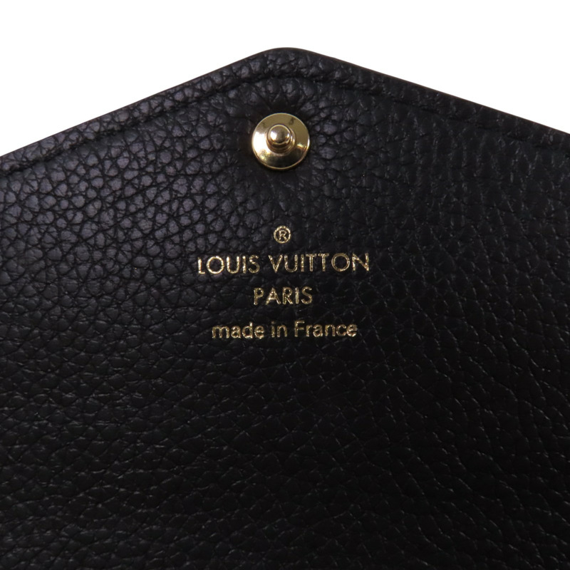 LOUIS VUITTON Monogram Empreinte Sarah Long Wallet金扣長錢包-5