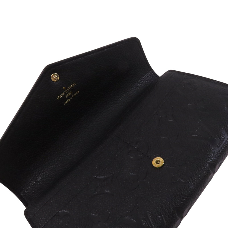 LOUIS VUITTON Monogram Empreinte Sarah Long Wallet金扣長錢包-8