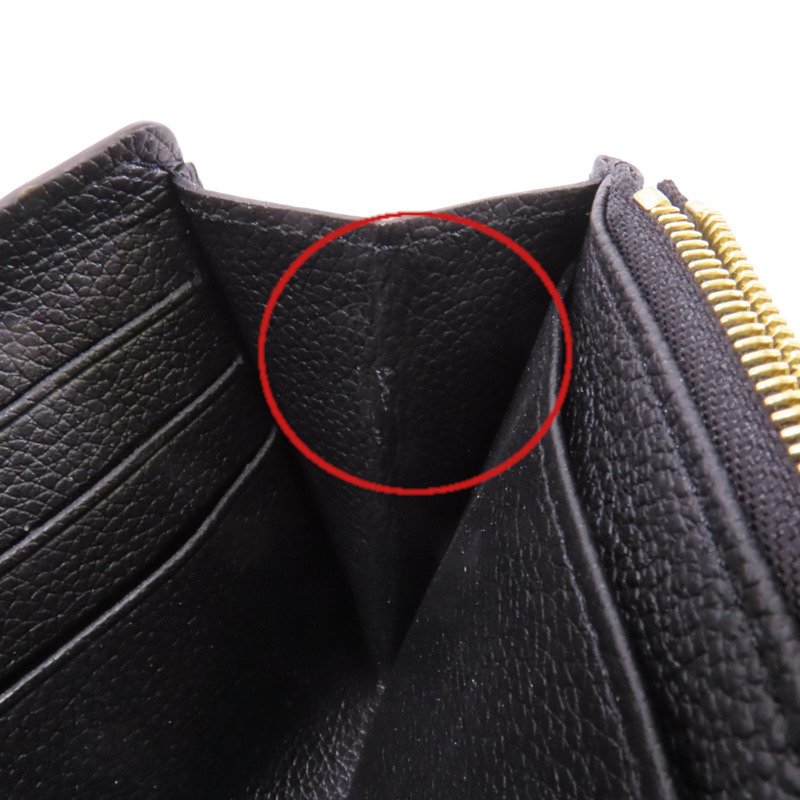 LOUIS VUITTON Monogram Empreinte Sarah Long Wallet金扣長錢包-17