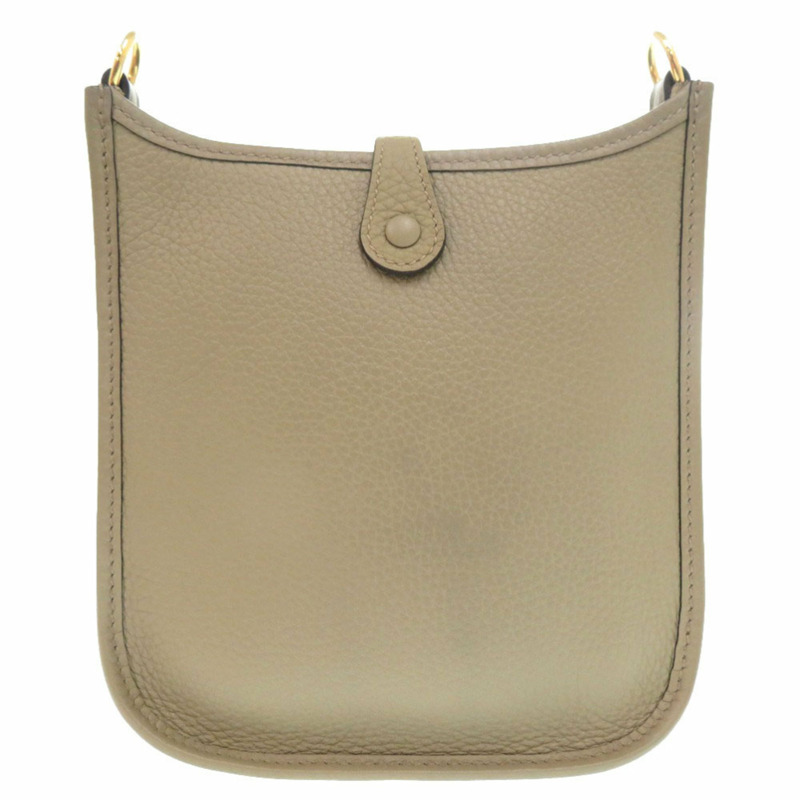 Hermès Evelyn TPM Amazon 單肩包,採用 Taurillon Clemence 皮革和米色 Marfa 皮革,金色金屬配件,雙印章(2024 年製造)1142 HERMES-1