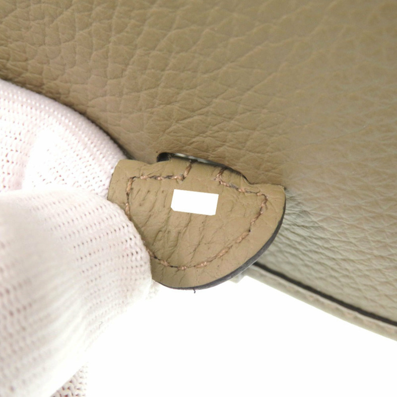 Hermès Evelyn TPM Amazon 單肩包，採用 Taurillon Clemence 皮革和米色 Marfa 皮革，金色金屬配件，雙印章（2024 年製造）1142 HERMES-4