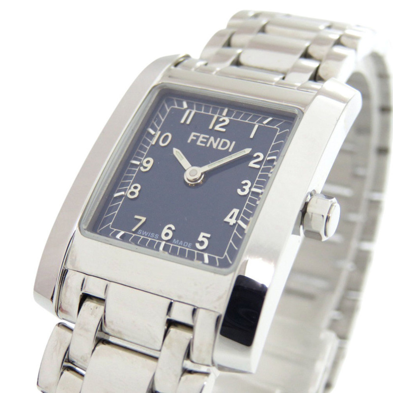 Fendi 7000G 不鏽鋼海軍藍銀色石英腕錶 1051 FENDI-3