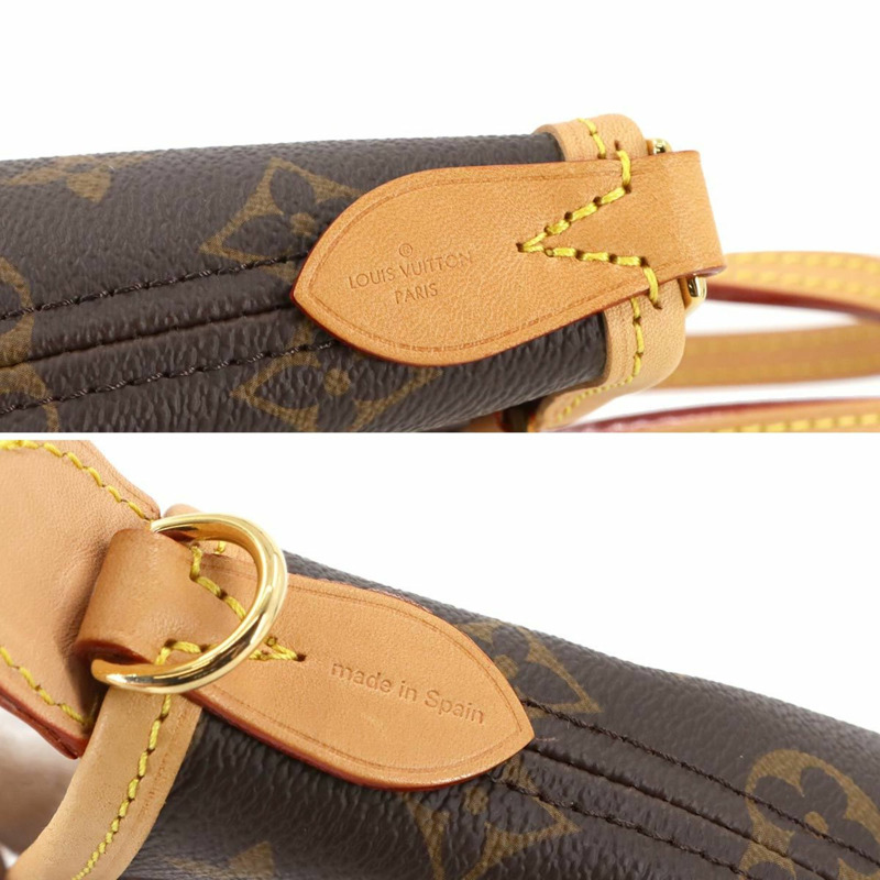 Louis Vuitton Monogram Neverfull BB 玫瑰牡丹色兩手提單肩包 M46786 RFID-7