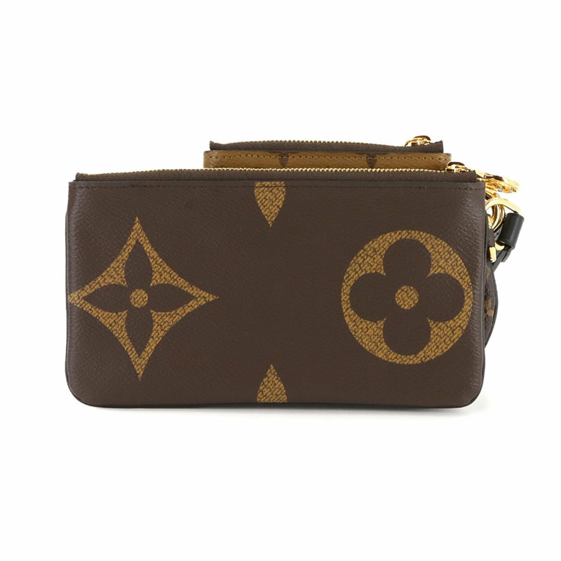 Louis Vuitton Monogram Giant Pochette Trio 手拿包,棕色,M68756-1