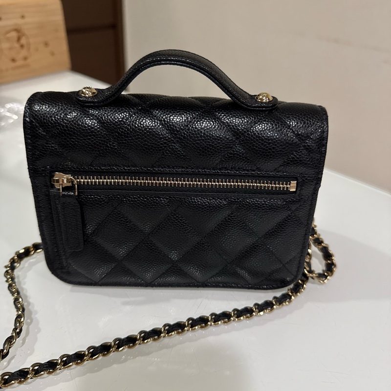 CHANEL 香奈兒 mini 郵差包-9