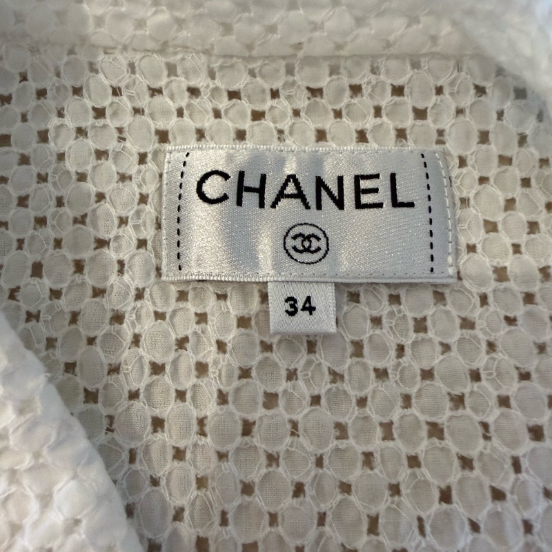 ❤️ CHANEL 純白精緻上衣-2