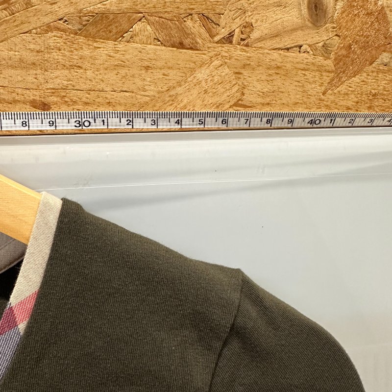 【美收精品】BURBERRY 綠色長袖上衣 4-237【隔月月中將轉賣至日本 上架期限30天】-7