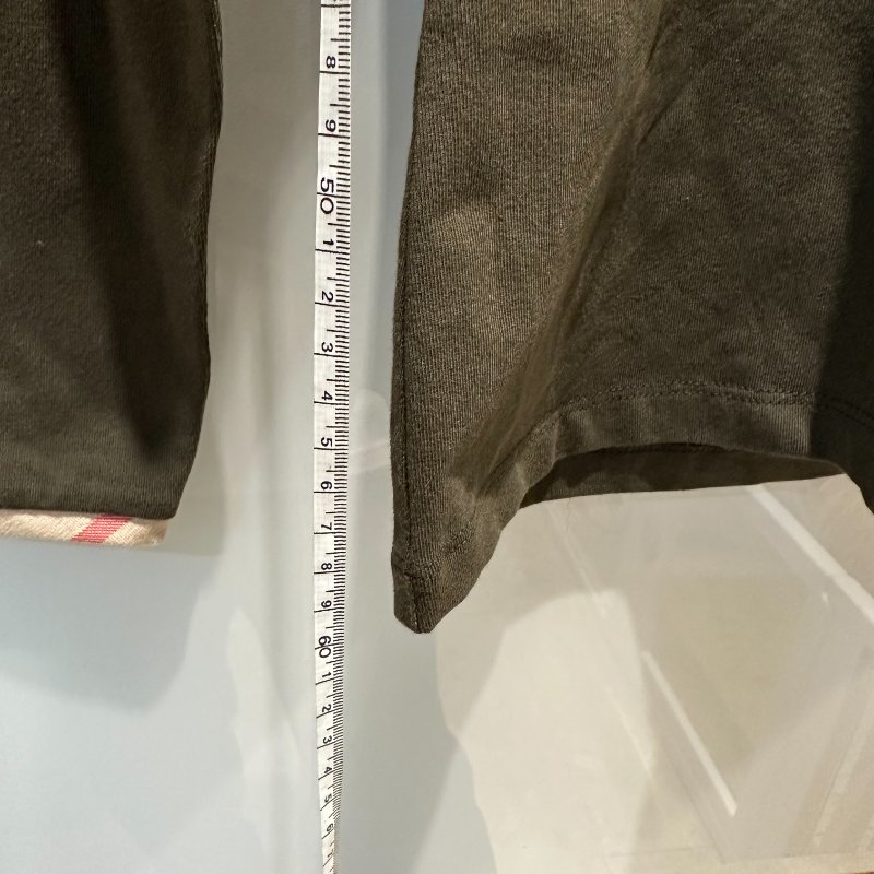 【美收精品】BURBERRY 綠色長袖上衣 4-237【隔月月中將轉賣至日本 上架期限30天】-8