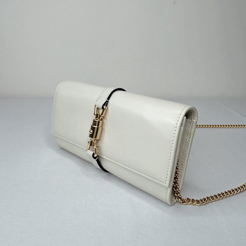 GUCCI Jackie 1961象牙白短夾-2