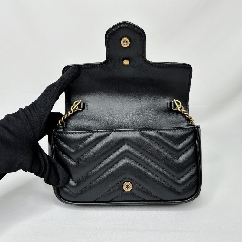 GUCCI Marmont mini翻蓋鏈包-6