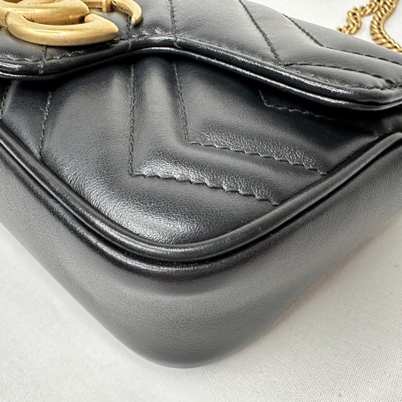 GUCCI Marmont mini翻蓋鏈包-10