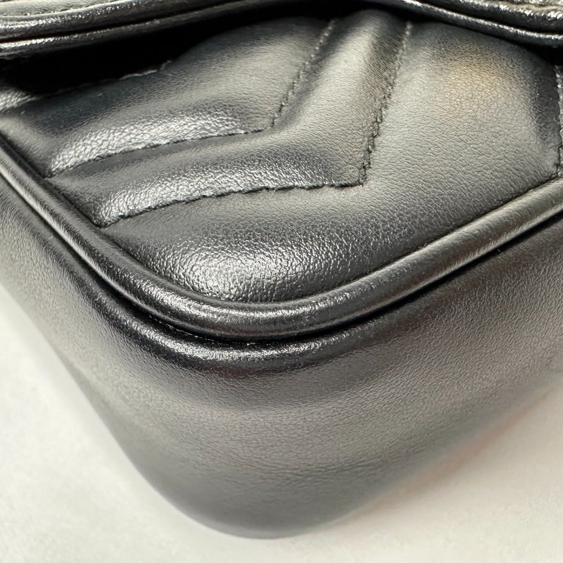 GUCCI Marmont mini翻蓋鏈包-11