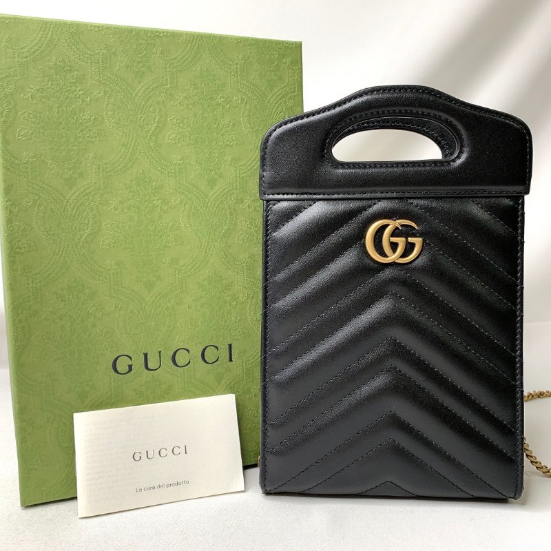 GUCCI MARMONT手柄手機鏈帶包-0