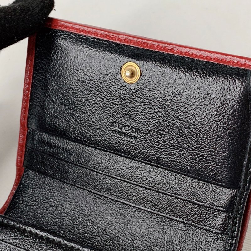 GUCCI Marmont扣式短夾零錢包-7