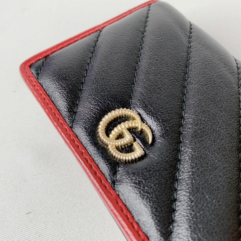 GUCCI Marmont扣式短夾零錢包-8