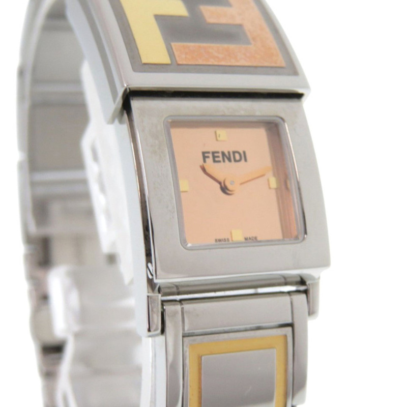 Fendi Secret 2 Time Zone 5500L 不鏽鋼金色石英腕錶 1915 FENDI-3