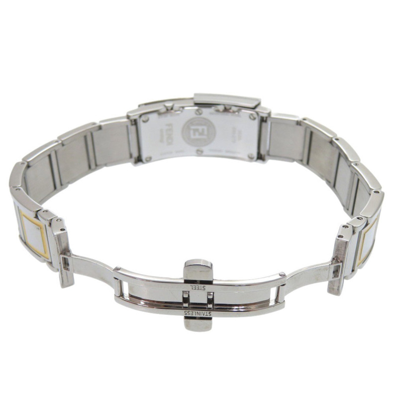 Fendi Secret 2 Time Zone 5500L 不鏽鋼金色石英腕錶 1915 FENDI-4
