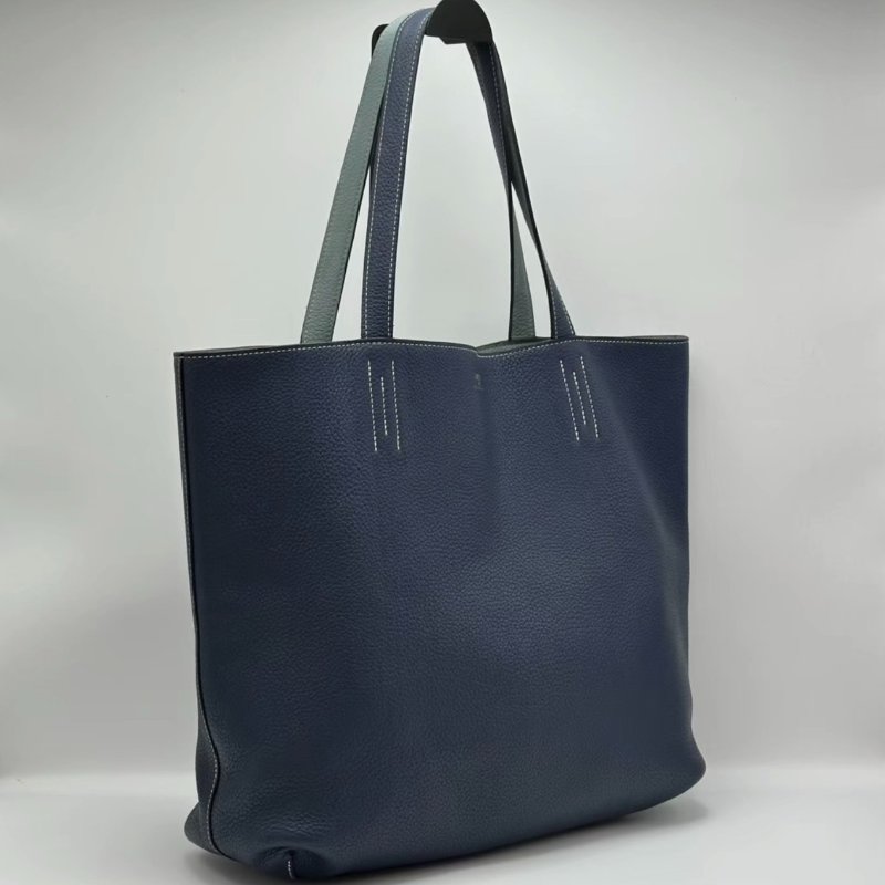 HERMES doublesense36雙面拼色肩背托特包34*32*11 98新-2