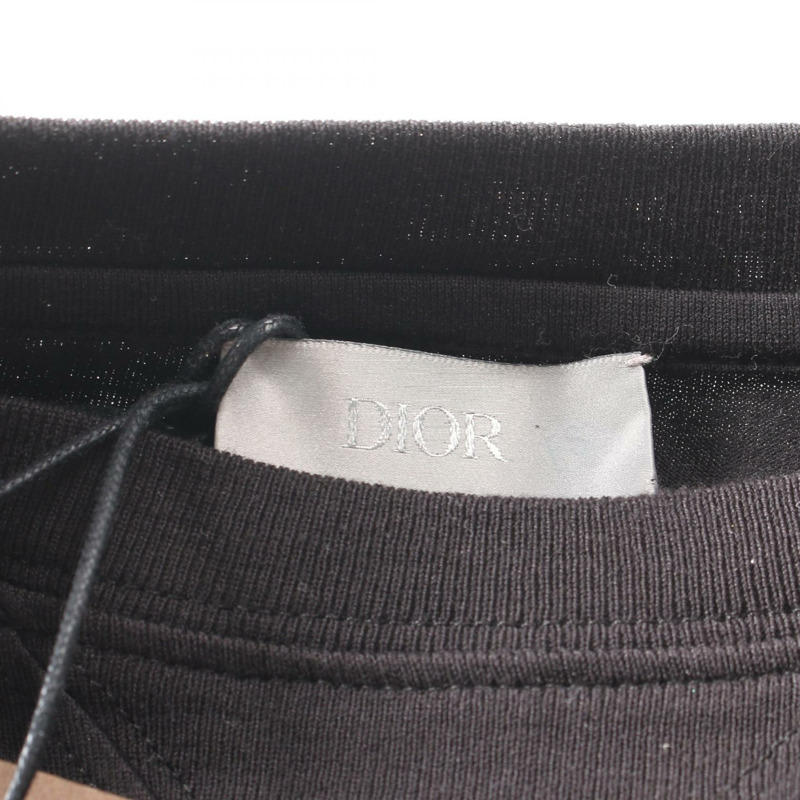Christian Dior Travis Scott 仙人掌傑克標誌 T 卹 213J685C0677 棉質 BK #XL-2