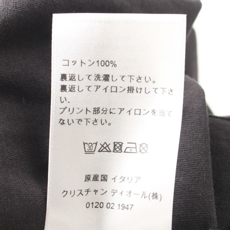 Christian Dior Travis Scott 仙人掌傑克標誌 T 卹 213J685C0677 棉質 BK #XL-3