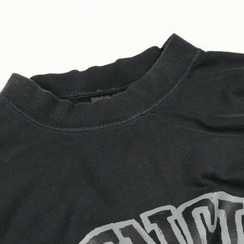 BALENCIAGA 學院風 T 卹 棉質 黑色 灰色 二手 男女通用-5