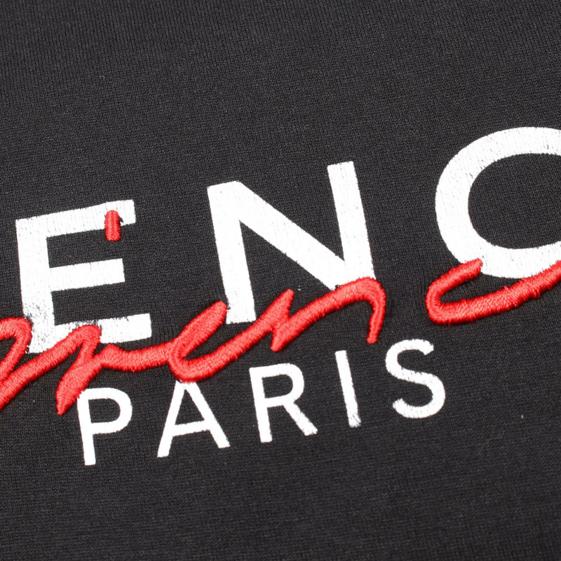 GIVENCHY SIGNATURE PRINT TEE T卹 棉質 黑色 二手 男式-9