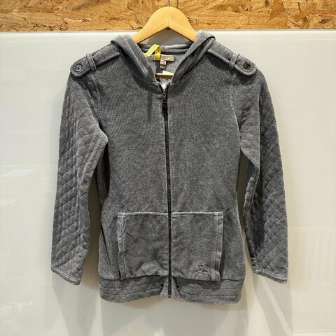 【美收精品】BURBERRY 灰色連帽外套 4-439【隔月月中將轉賣至日本 上架期限30天】