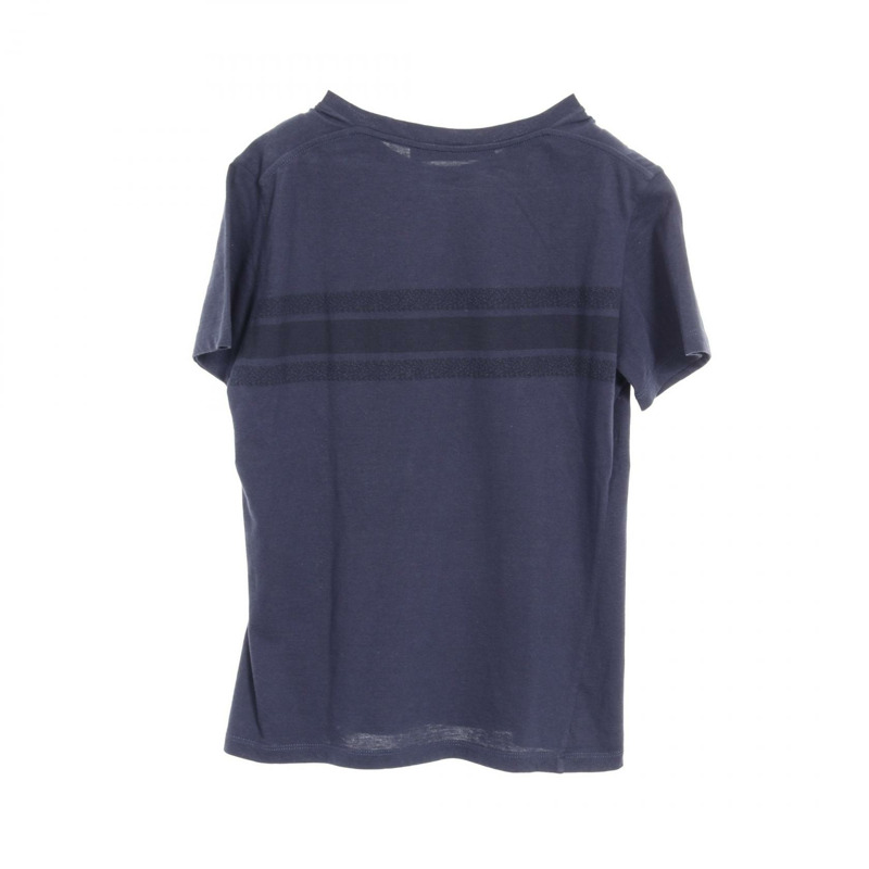 Christian Dior 標誌短袖 T 卹 143T04A4043 棉質海軍藍二手 #XS CD-1