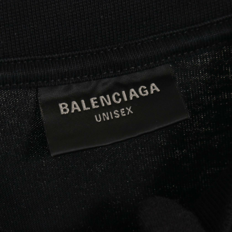 BALENCIAGA 巴黎世家 金屬標誌T卹 T卹 棉質 黑色 二手 男女通用-2