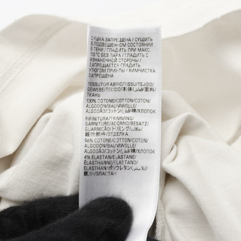 BALENCIAGA 學院風 T 卹 棉質 白色 二手 男女通用-4
