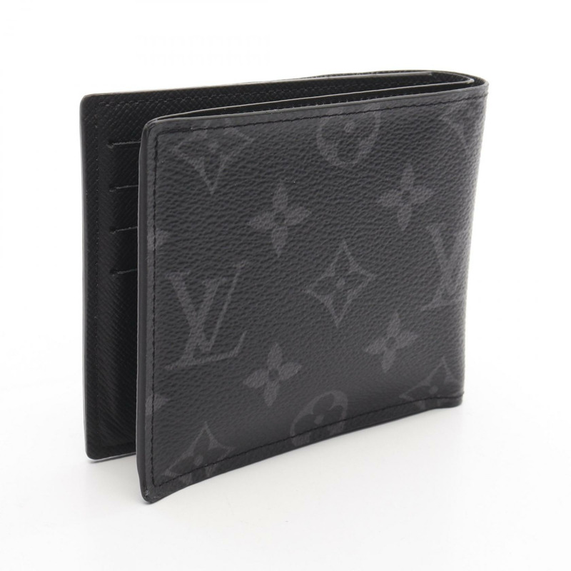LOUIS VUITTON Portefeuille Marco NM 雙折皮夾 M62545 Monogram eclipse 二手-1