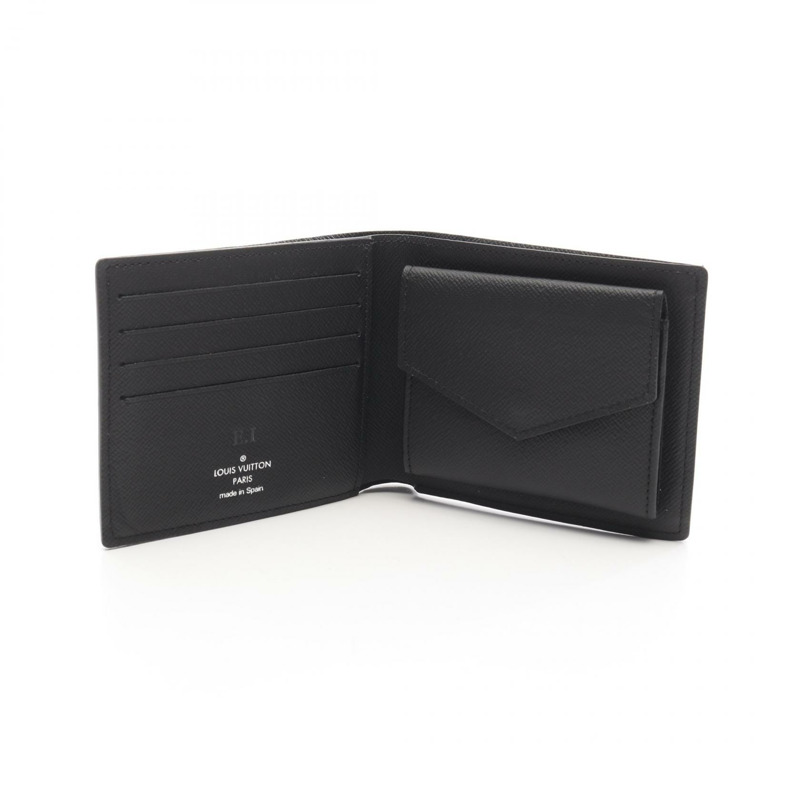 LOUIS VUITTON Portefeuille Marco NM 雙折皮夾 M62545 Monogram eclipse 二手-2
